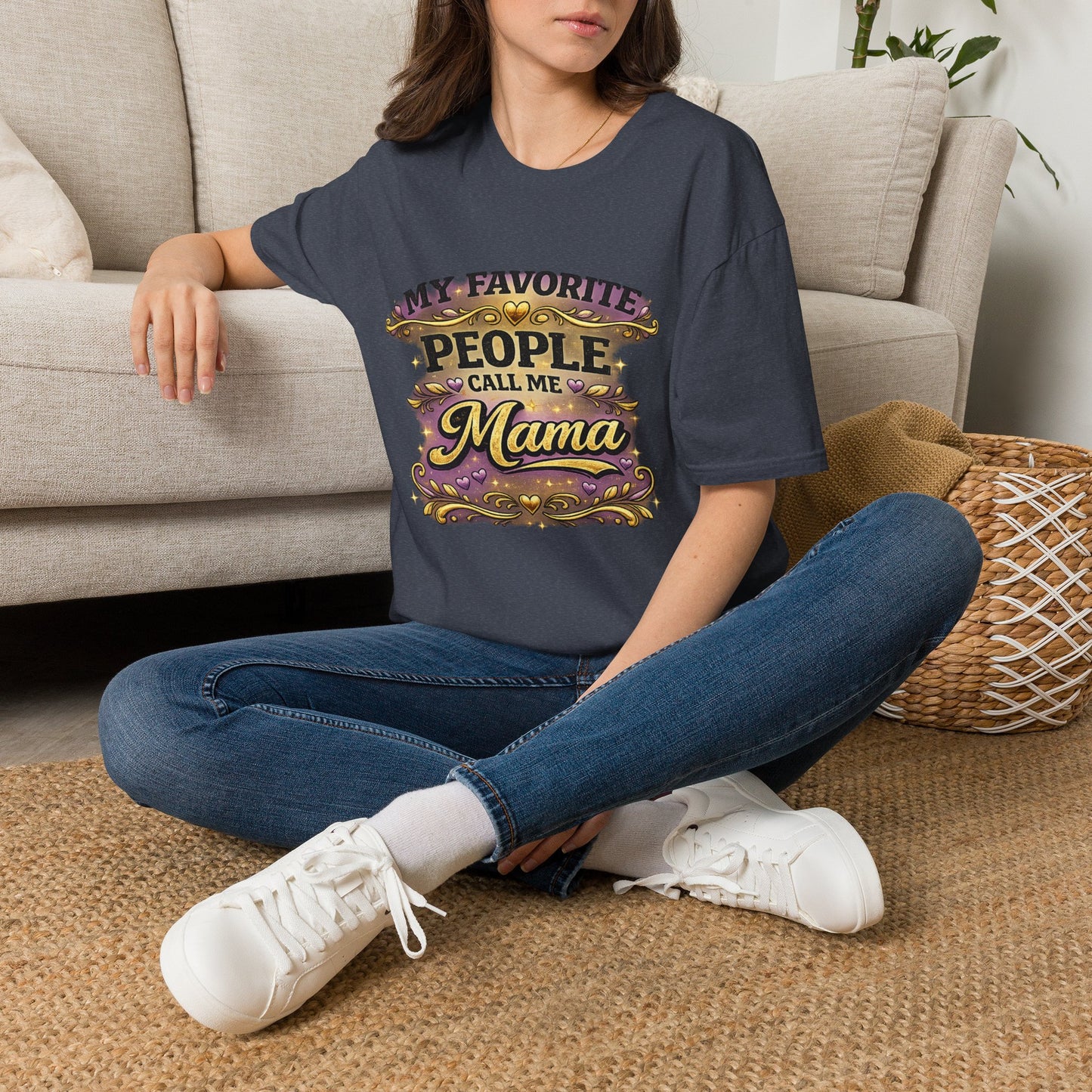 My Favorite People Call Me Mama T-Shirt | Mom Typography Tee