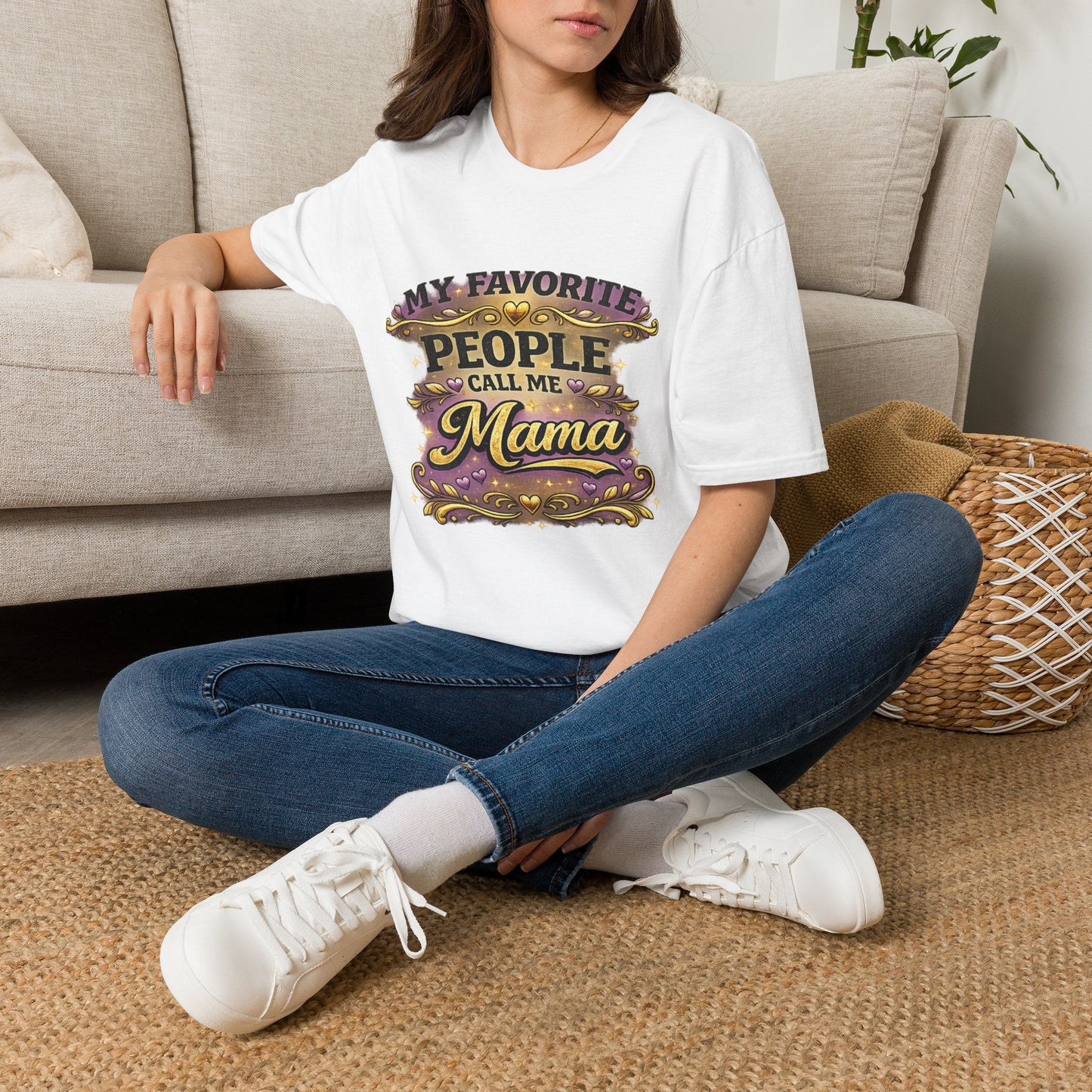 My Favorite People Call Me Mama T-Shirt | Mom Typography Tee
