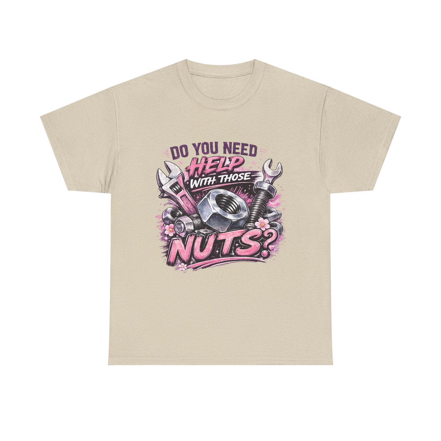 Do You Need Help With Those Nuts? Tee | Mechanic Wrench Vintage Tool Shirt