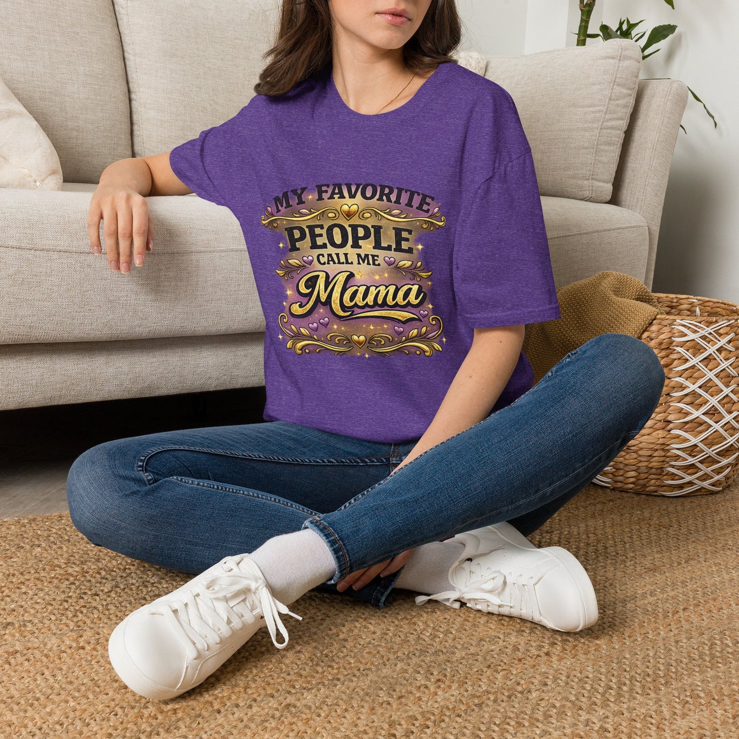 My Favorite People Call Me Mama T-Shirt | Mom Typography Tee