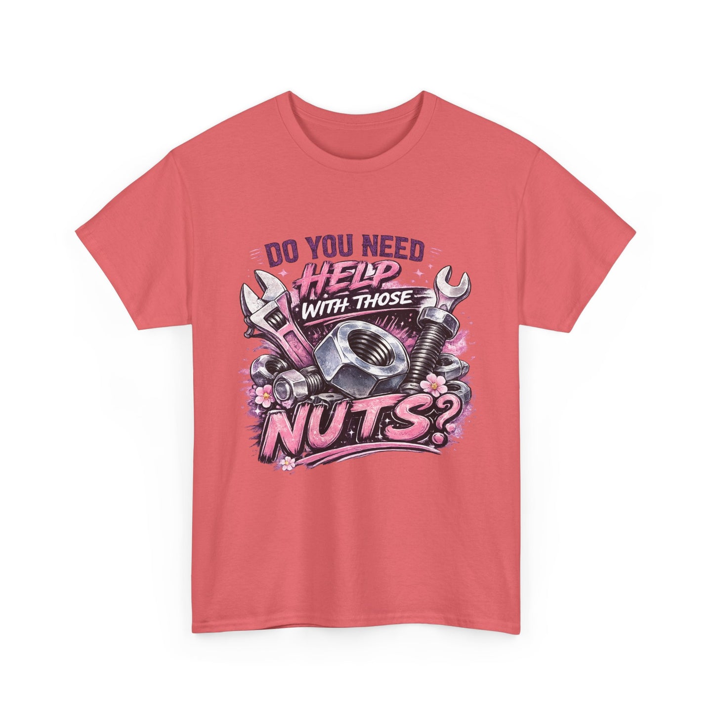 Do You Need Help With Those Nuts? Tee | Mechanic Wrench Vintage Tool Shirt