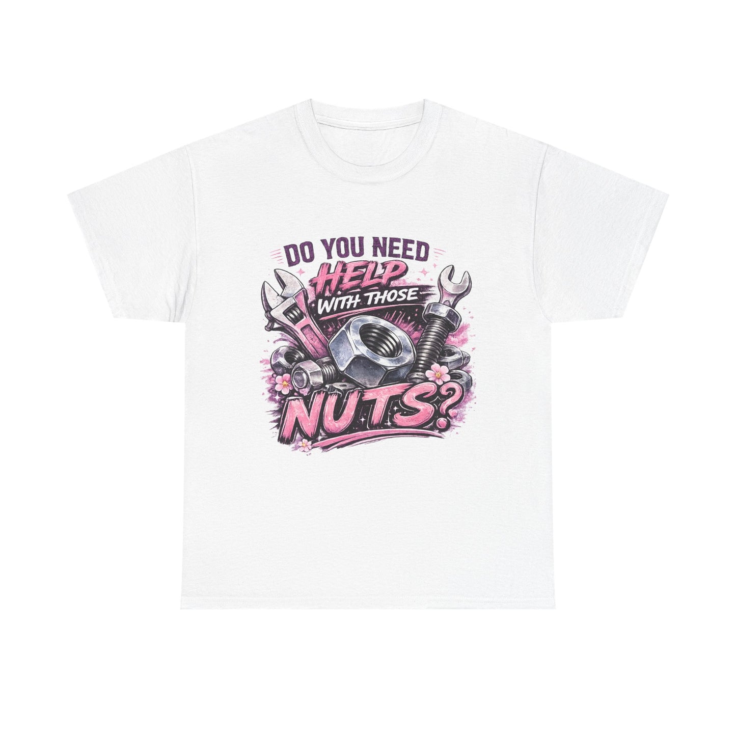 Do You Need Help With Those Nuts? Tee | Mechanic Wrench Vintage Tool Shirt