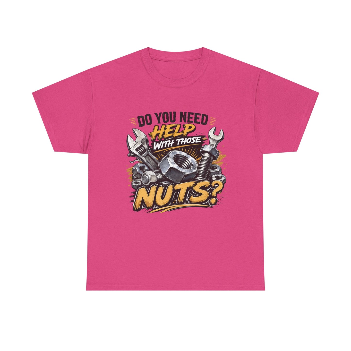 Do You Need Help With Those Nuts? Tee | Mechanic Tools Graphic T-Shirt