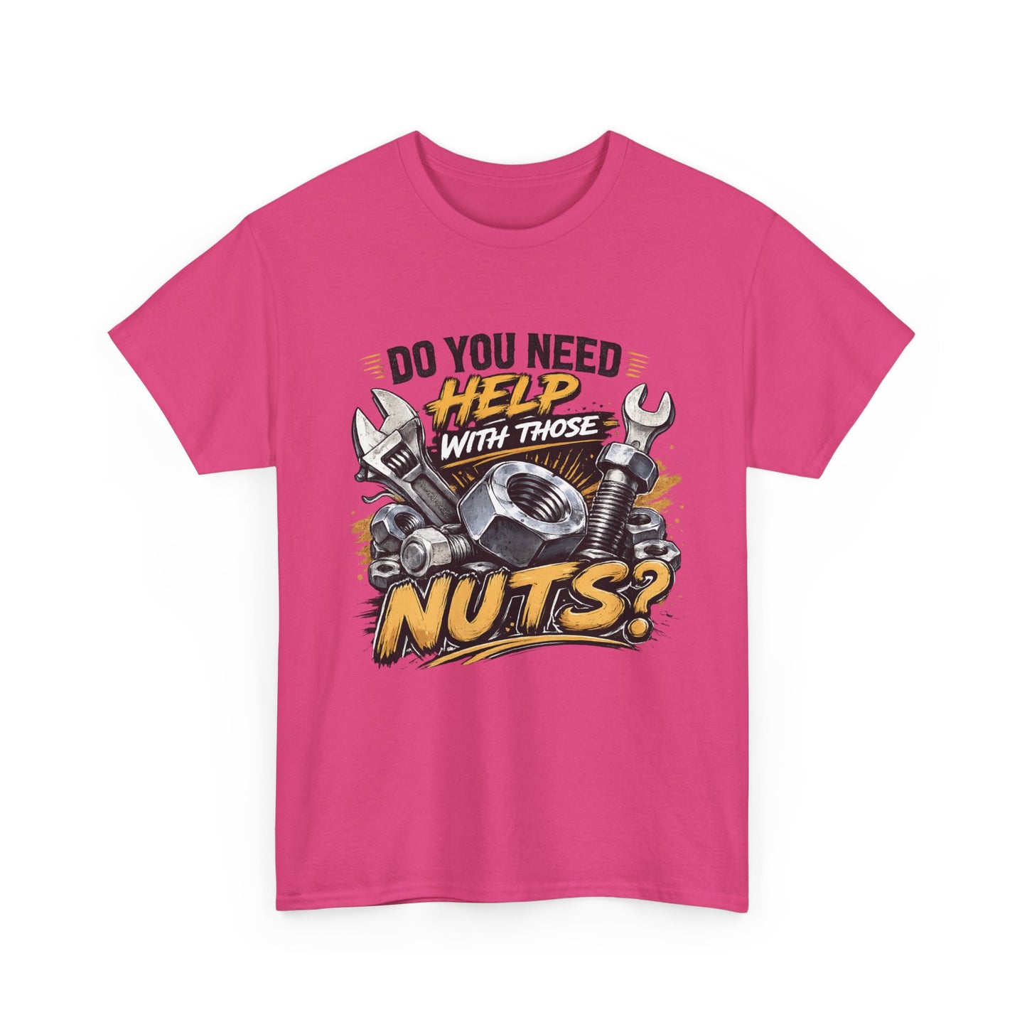 Do You Need Help With Those Nuts? Tee | Mechanic Tools Graphic T-Shirt