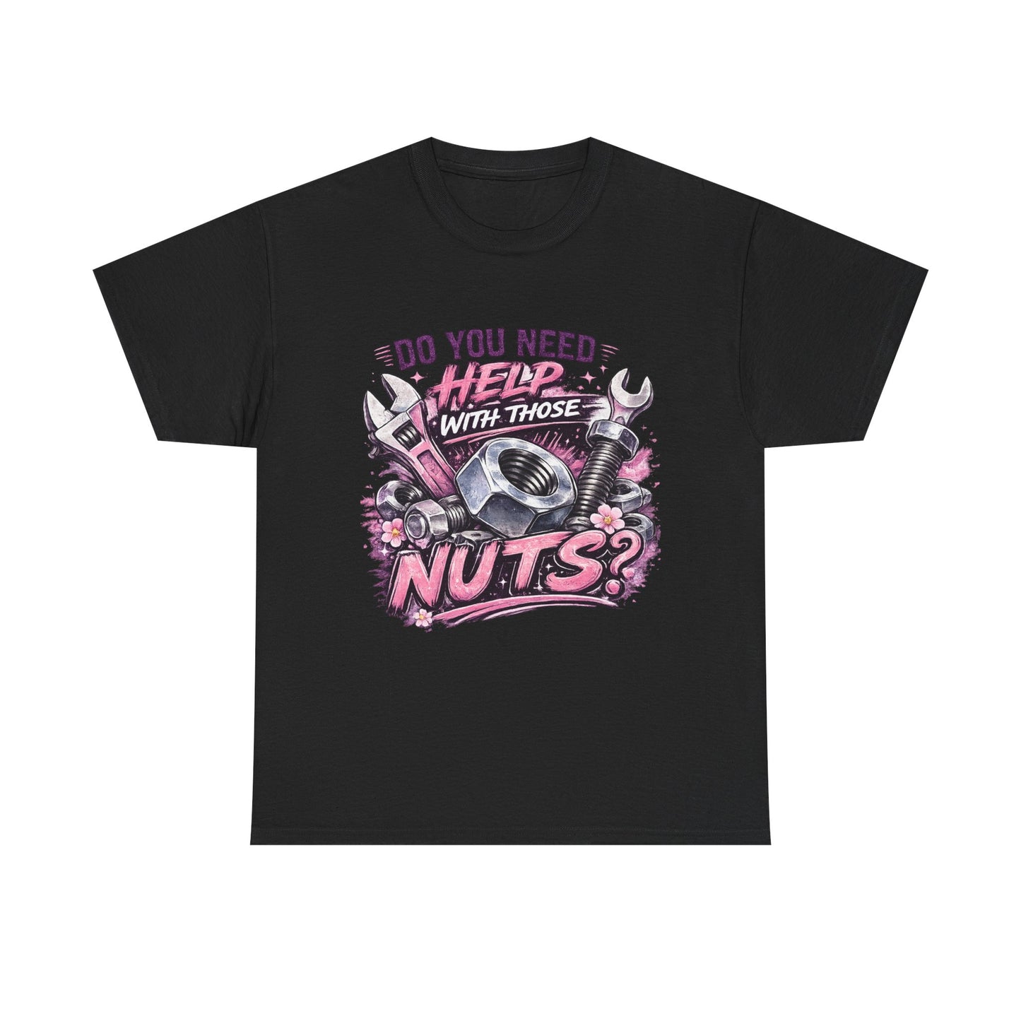 Do You Need Help With Those Nuts? Tee | Mechanic Wrench Vintage Tool Shirt