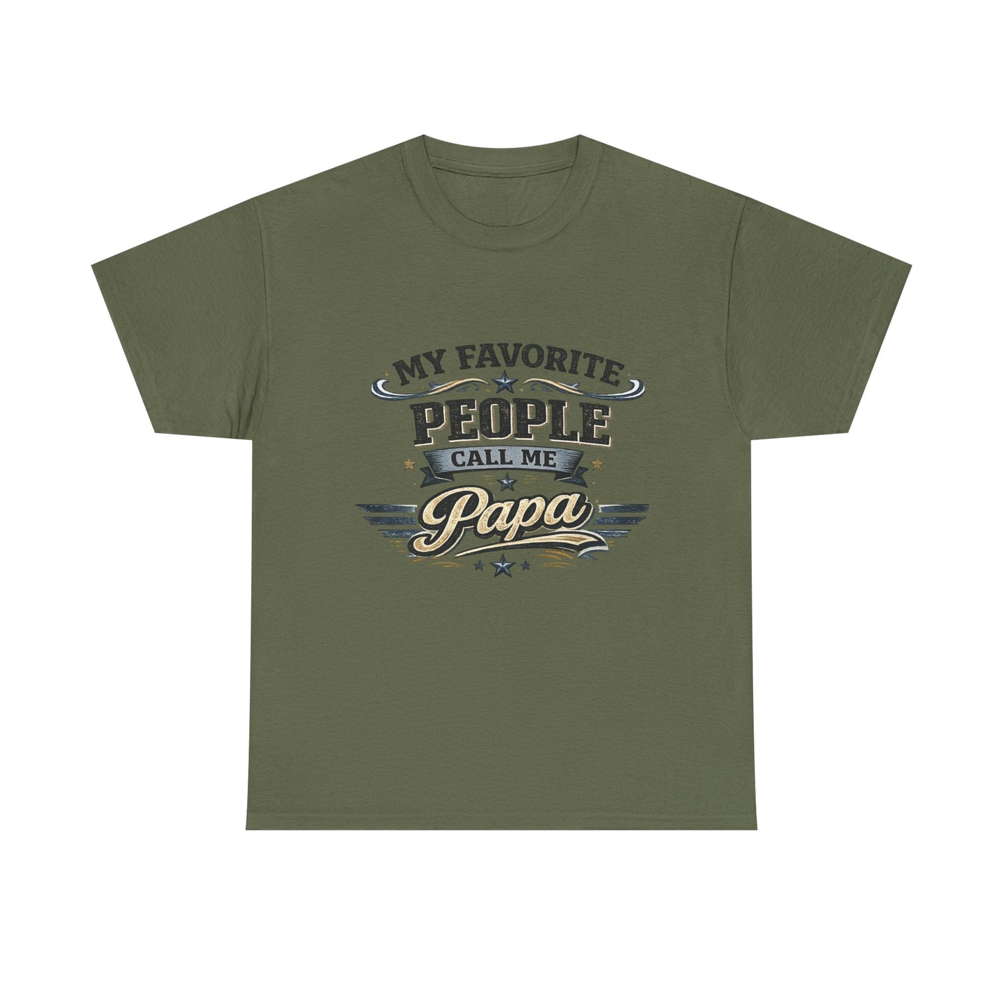 My Favorite People Call Me Papa T-Shirt | Retro Papa Typography Tee