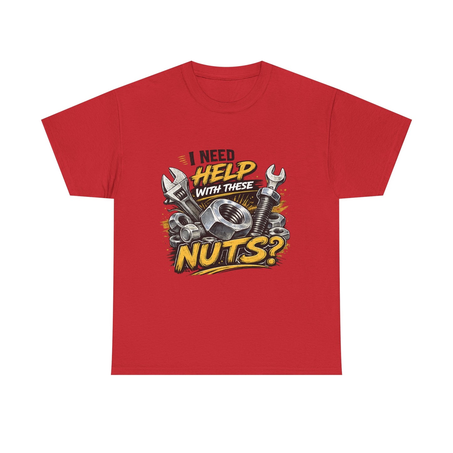 I Need Help With These Nuts Tee | Wrench and Bolt Mechanic Humor