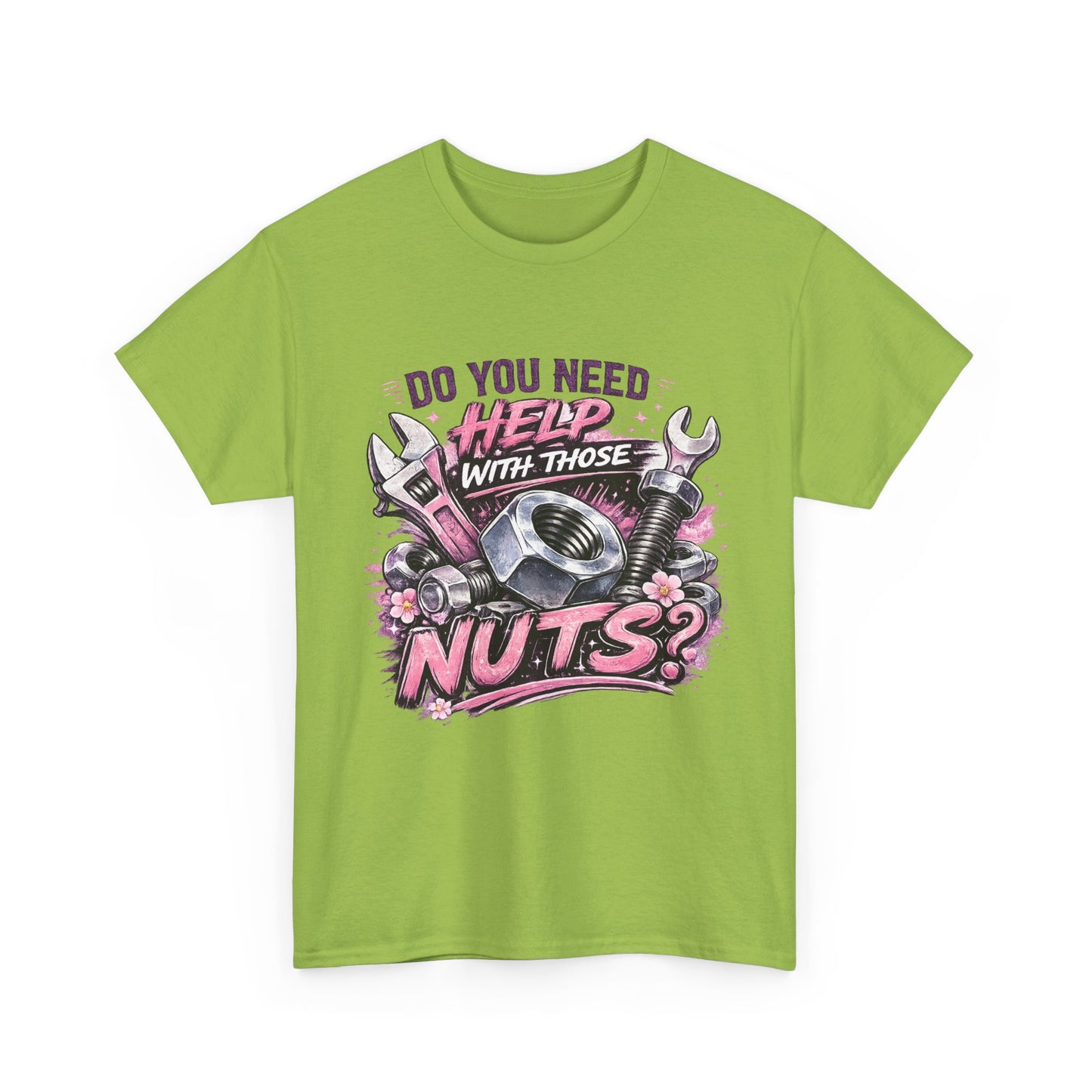 Do You Need Help With Those Nuts? Tee | Mechanic Wrench Vintage Tool Shirt