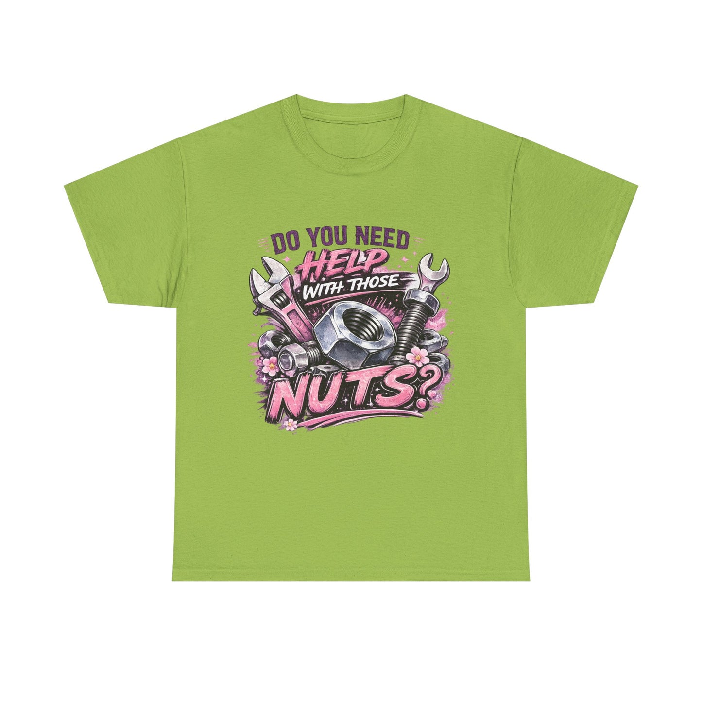 Do You Need Help With Those Nuts? Tee | Mechanic Wrench Vintage Tool Shirt