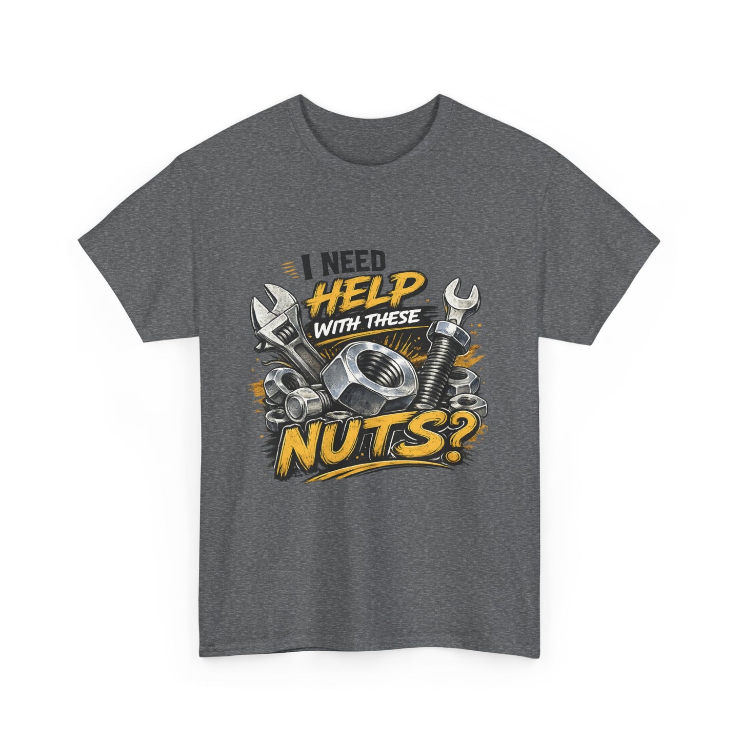 I Need Help With These Nuts Tee | Wrench and Bolt Mechanic Humor