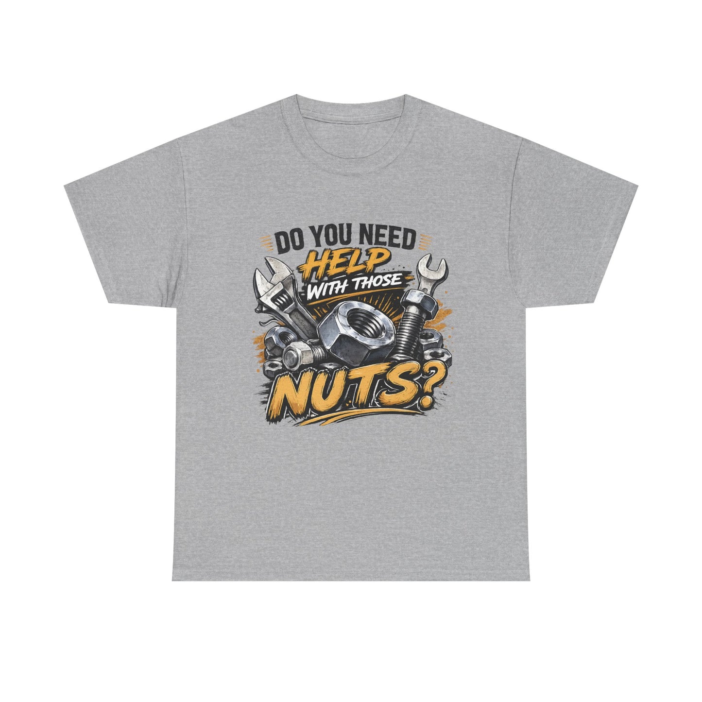 Do You Need Help With Those Nuts? Tee | Mechanic Tools Graphic T-Shirt
